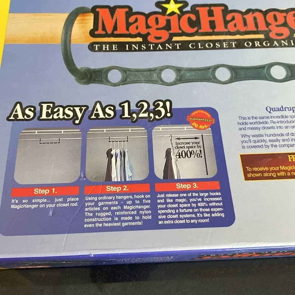 Magic hanger instant closet organizer comes with 10 sticks and end pieces new